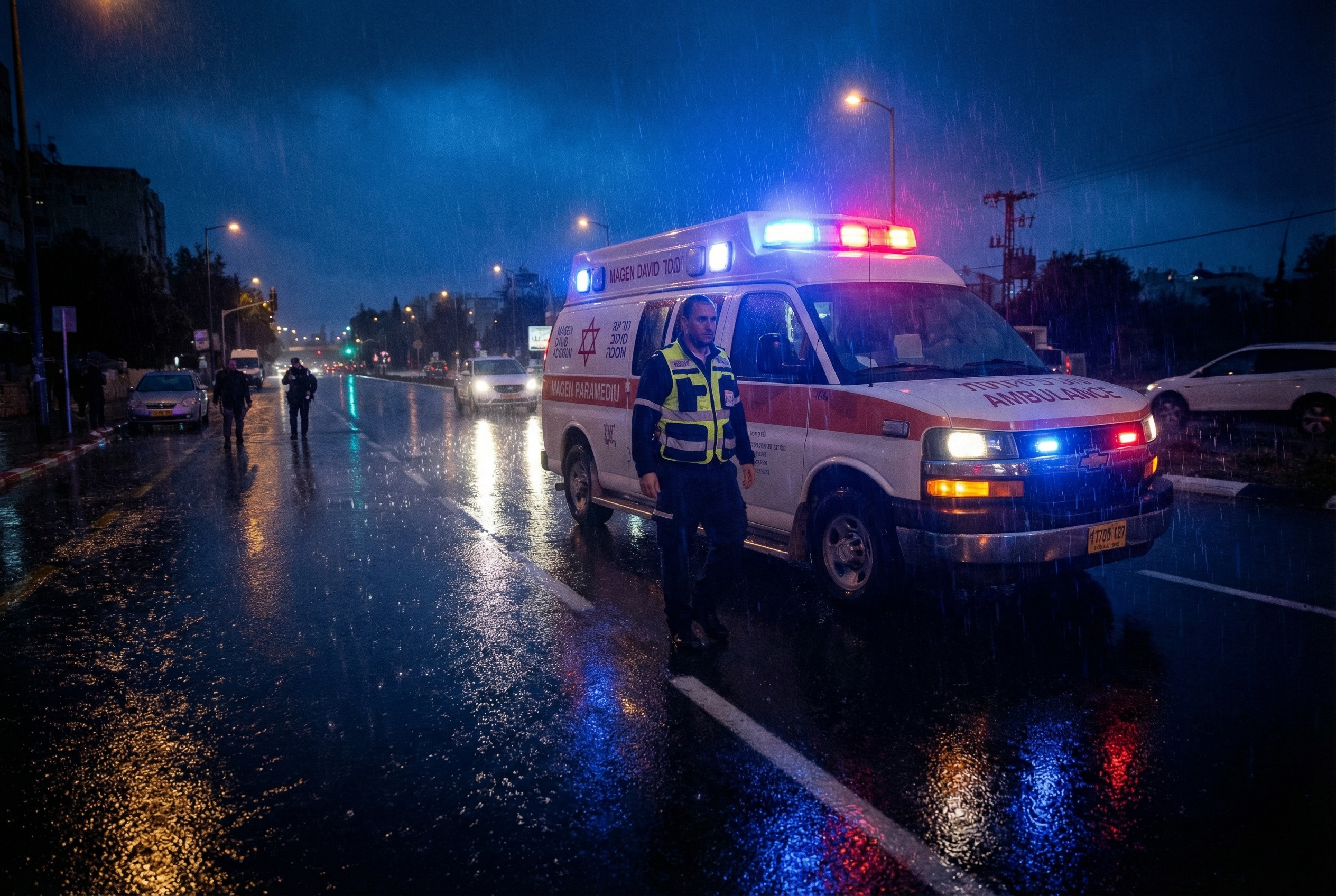 סצנת חירום של פרמדיק